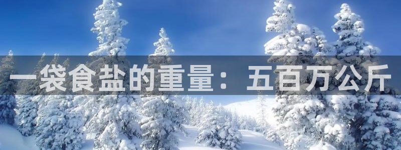 威九国际精彩推荐：一袋食盐的重量：五百万公斤